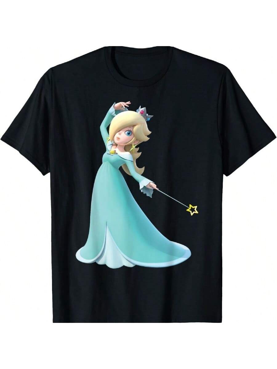 Supers Marios Vintage Rosalina 3D Nintendos Poster T-Shirt S разноцветный