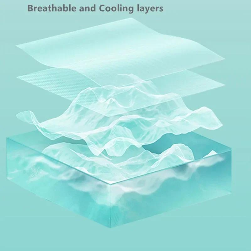 Breathable Smooth Air Condition Comforter Ice Cooling Blankets Lightweight Summer Quilt with Double Side Cold Cooling Fabric