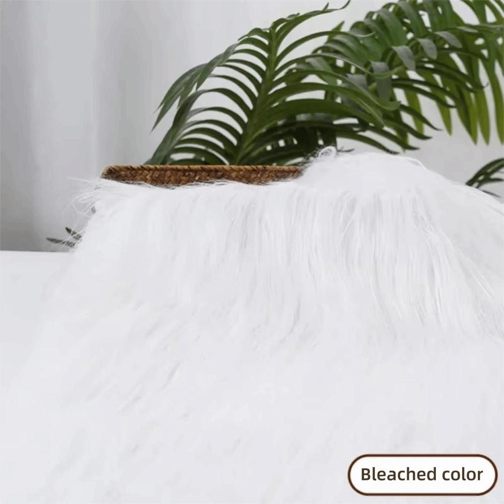 

Sewing Accessories 25x45cm Long Faux Fur Fabric 9cm Long Solid Color Long Hair Fabric Hair Sewing Fabric Beard Craft L