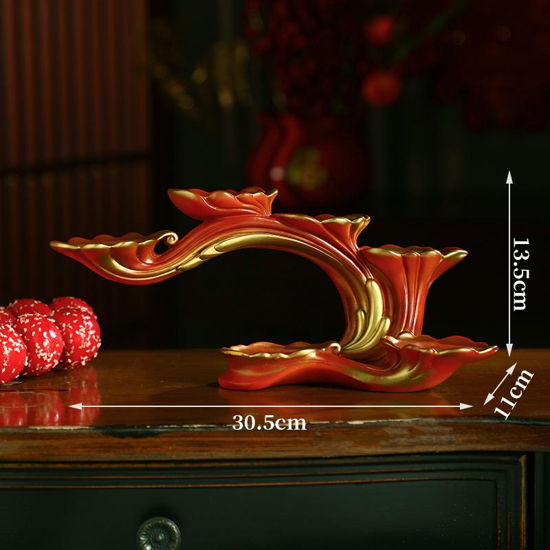 Five Fortune Gods Figurine for Office or Home Decor, Perfect for Entrances, TV Cabinets, Shop Openings, and Housewarming Gifts