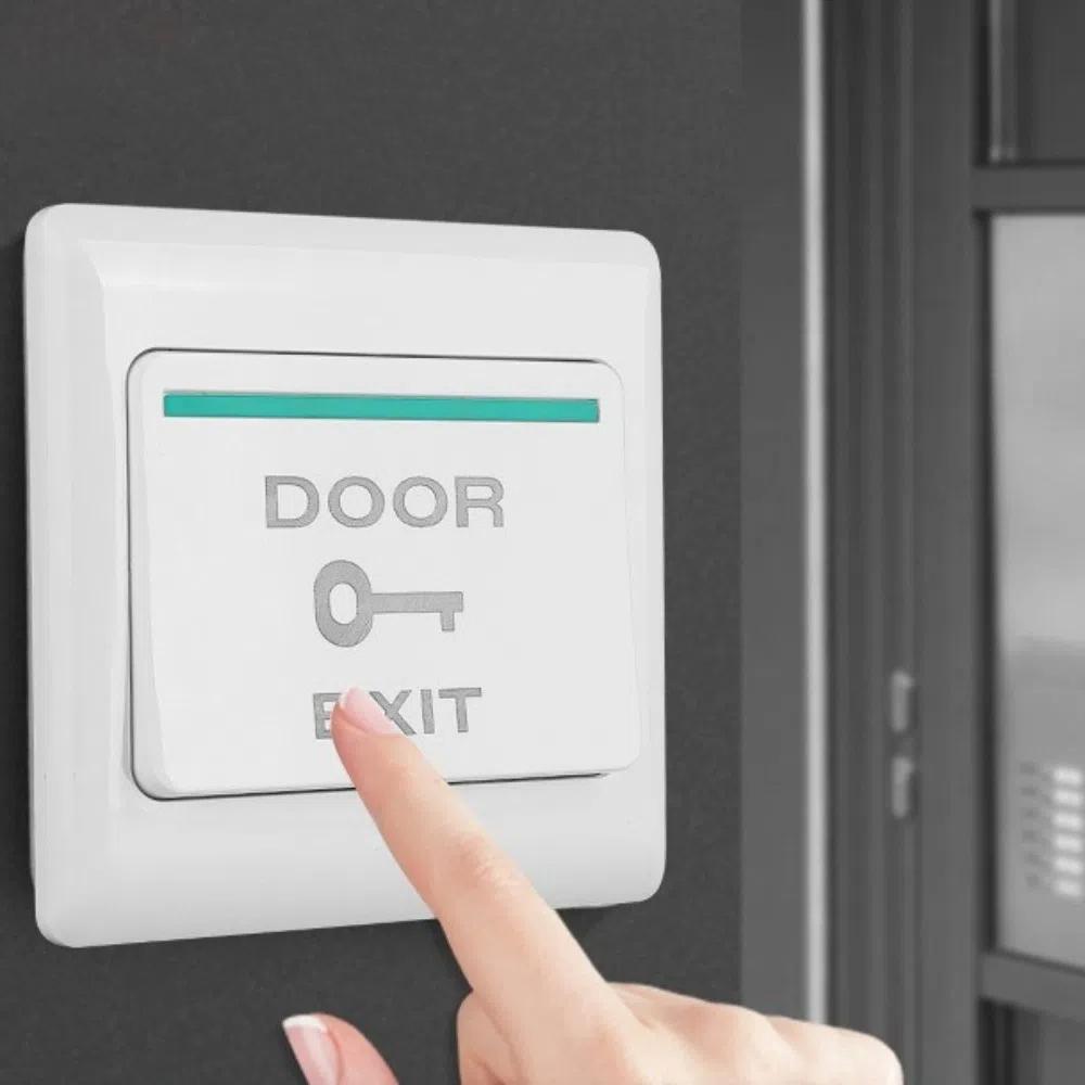 5PCS Dustproof Exit Button Push Button Design Lock Sensor Switch Door Access Control