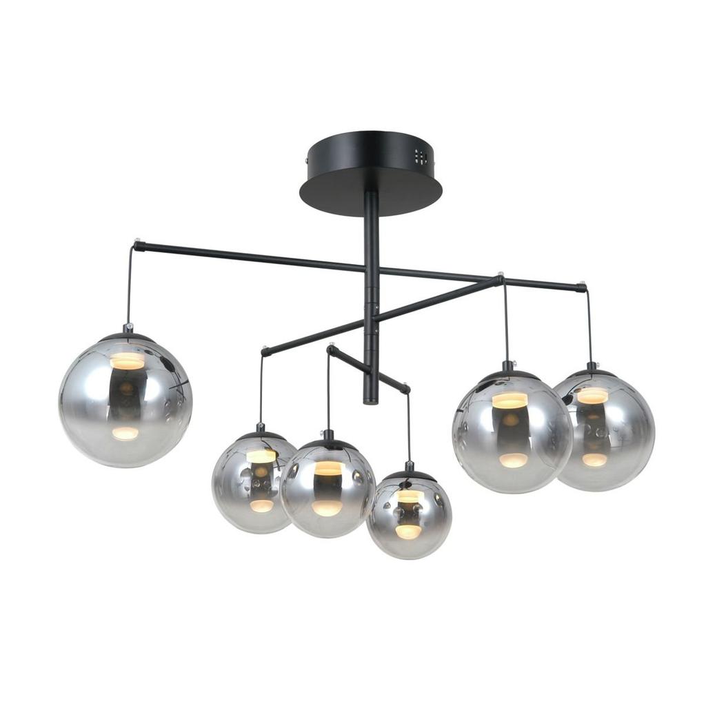 Lampa wisząca LED 30W VELADA PND-34381-6-BK Italux