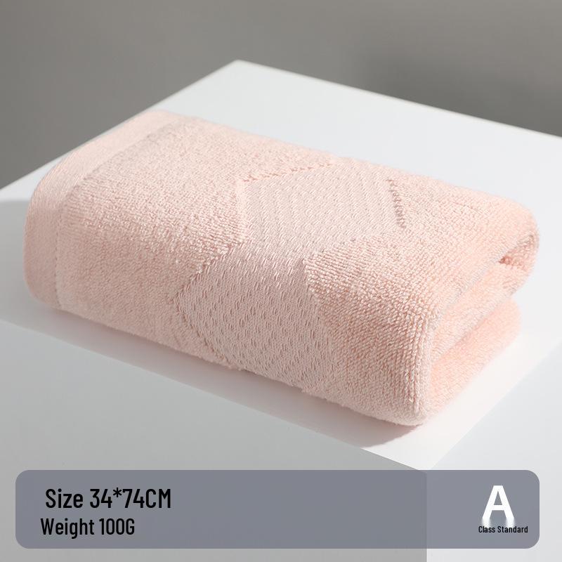 100% A-Grade Antibacterial Cotton Bath Towel - Thick, Soft, Absorbent, Quick-Drying, Adult Size Washcloth