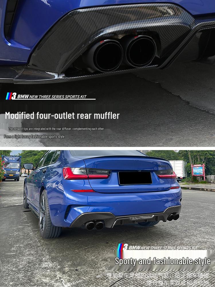 Front Lip & Bumper Kit for 20-25 BMW 3 Series - Black MP