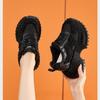 Fashion 2025 New 8.5cm Women's Chunky Sneakers Autumn Fashion Shiny Rhinestone Thick Bottom Shoes High Platform Ladies Sneaker Woman