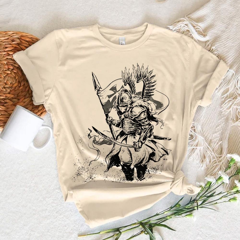Polen T-Shirt Damen Y2K Comic T-Shirt Mädchen Anime Kleidung