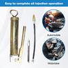 Manual High Pressure Grease Gun Tool with Whip Hose, Automotive Lubrication Applicator for  Mechanics Construction Technicians