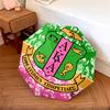 1 PC Automatic Folding Umbrella - AKA Pattern, Portable & Foldable Design with 8 Ribs, Christmas Birthday Gifts
