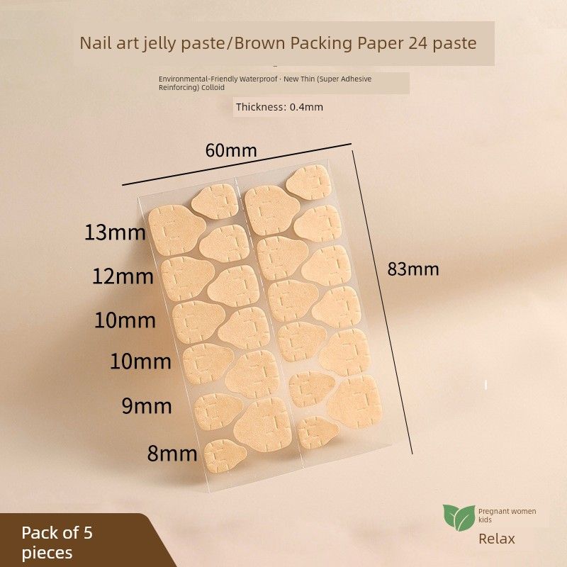 

Wearable Fancy Embossed Cat s Eye Nail Stickers Super sticky jelly 5 pieces (24 pieces each)