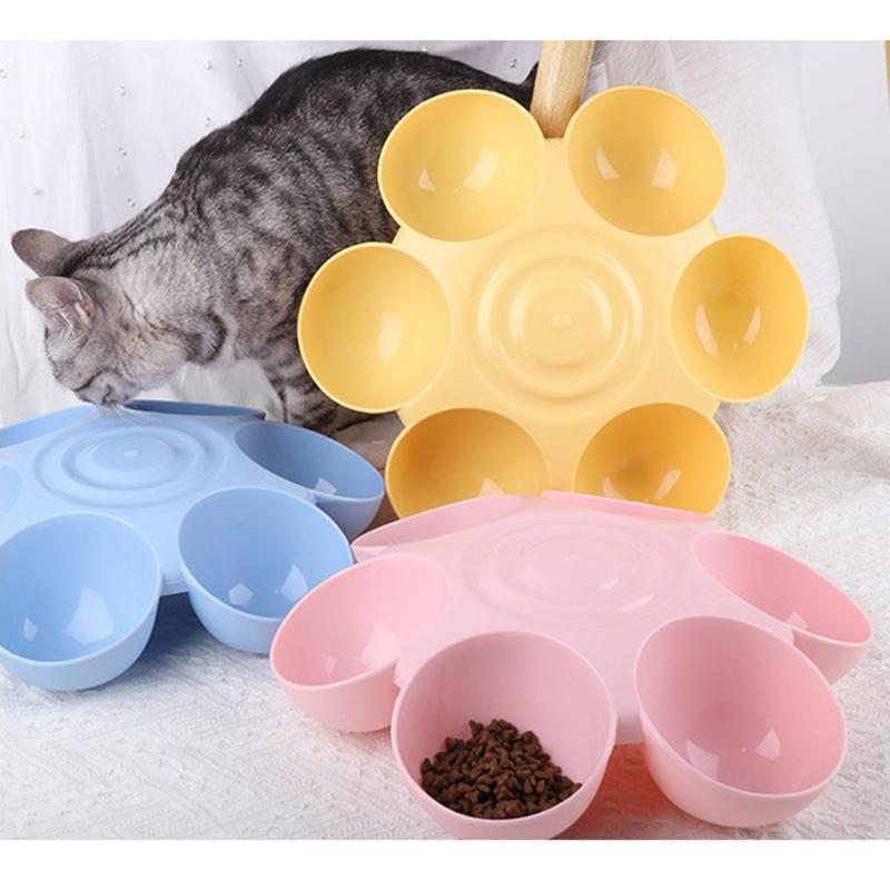 for Cat Bowl Anti-Slip Bottom Dispenser 6 4in Tilted Bowls for Food and Wat