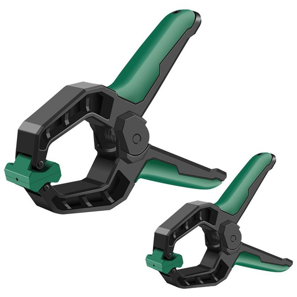 Portable Plastic Quick Clamp Non-slip Handle Spring Clamps Heavy Duty Locking Pliers Multi-Purpose Woodworking Tool Woodworking