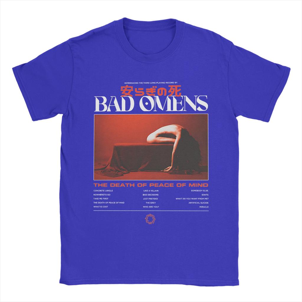 Bad Omens Band TShirt Summer Cotton T Shirts For Male Popular Casual Tee Shirt ShortSleeve Vintage Top Tees