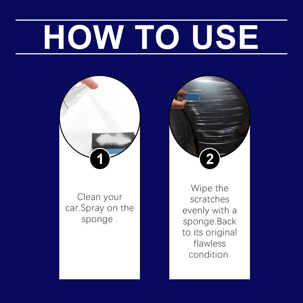 Professional Car Scratch Removal Spray - Auto Paint Care, Scratch Repair, Coating and Long-Lasting Refurbishing Agent