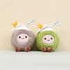 Cute Coconut Plush Keychain With Soft Pp Cotton For Bag Decoration And Collectors