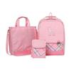 Hedges Kids CHeck Pattern H Logo Backpack + New Pocket Set Pale Pink