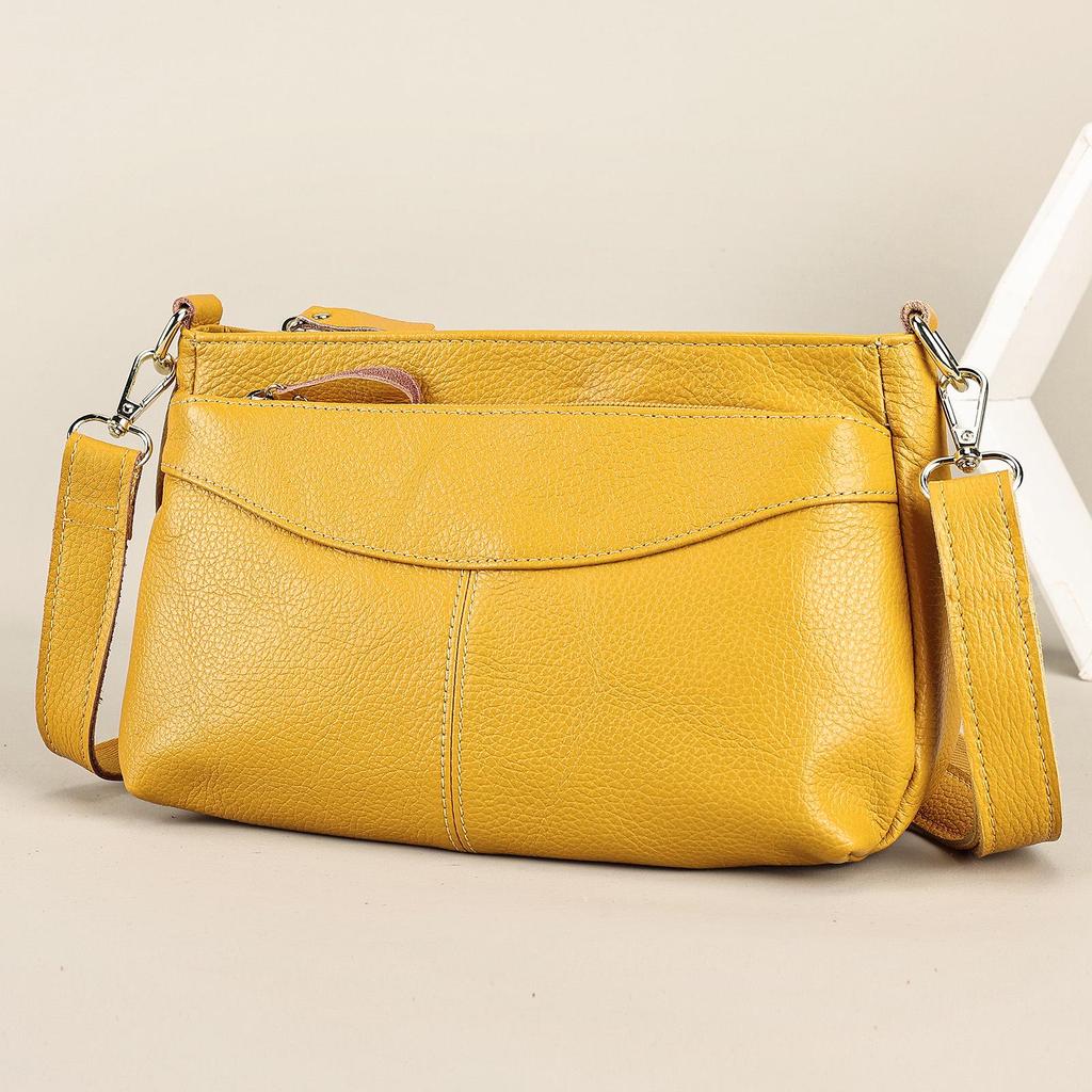 WESTAL Women's Genuine Leather Crossbody Shoulder Bag - High-end Top Layer Cowhide Handbag