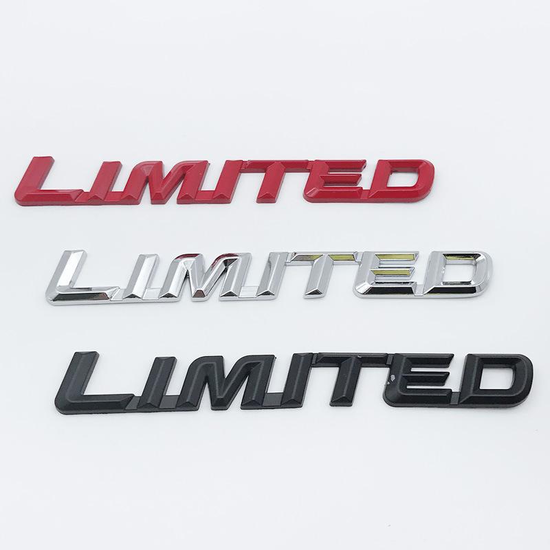 LIMITED Metal Word Mark Grand Cherokee Four-wheel Drive Tail Mark Car Personalized Modification Car Sticker One-piece Modification Car Mark