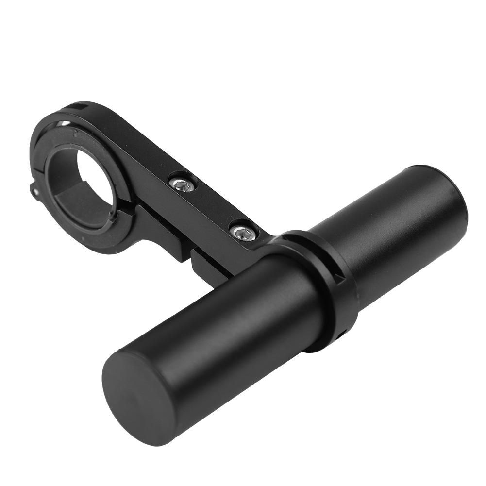 Bicycle Extension Frame Handlebars Accessories Bike Lamp Phone Holder (black 10cm alloy tube)