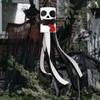 Spooky Halloween Windsock Flag Skeleton Halloween Hanging Ornaments  Courtyard Decoration