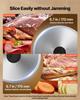 Meat Slicer, 150W Electric Deli Slicer Machine with 170 Mm Sharp Blade, Home Meat-Slicer with 65-90 RPM Slicing Speed, 0-15 Mm Adjustable Thickness,
