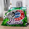 Bayern Munich Jersey Personalized Name Blanket Cozy Customizable Blanket Warmthful Decor Great for Nap Office Seaside Bed All-Season Use