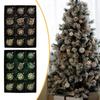 12Pcs Christmas Ball Ornaments Antique Style Christmas Tree Hanging Ornaments Decorative Hanging Baubles for Home Indoor Party