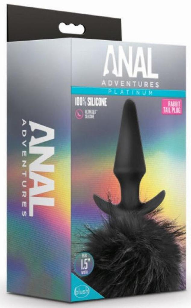 Plug Pompon Anal Adventures Rabbit Tail 9  x 3.5cm - Anal Adventures - Bijoux Anal