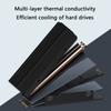 M.2 SSD Heatsink Thermal Pad Heatsink Aluminium Cooling with Silicone Thermal Pad Heatsink 2280 NVME CPU Cooling