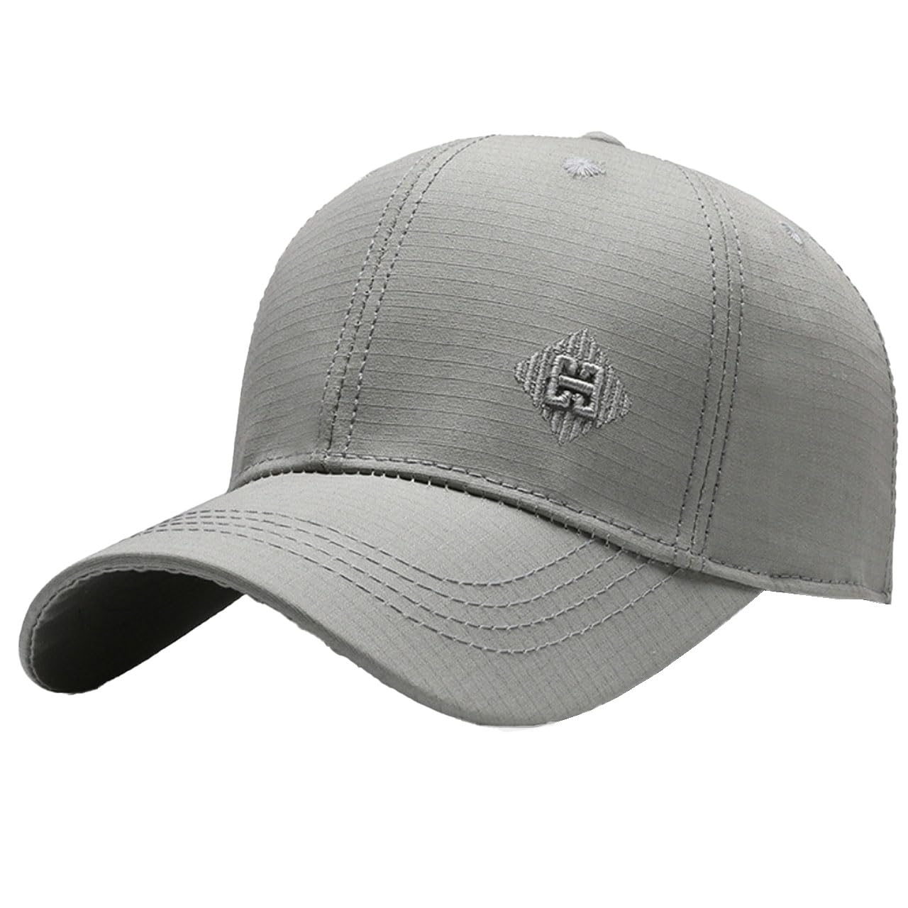 

Hat with a single baseball for CA999 [White Fang] brim, cap, stylish, fashionable, cool, men, (light gray)