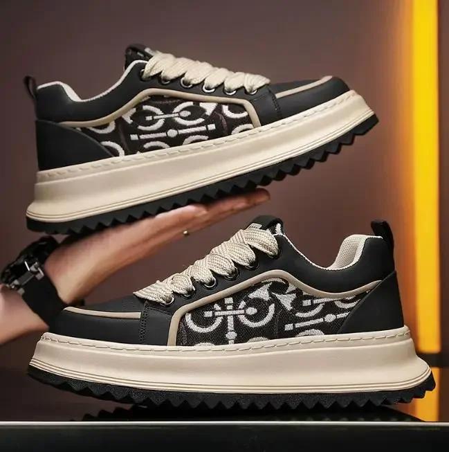 Sneaker Herren Freizeitschuhe Neu Outdoor PU-Leder Plateau Tennis Laufen Sport Wandern Luxus Skateboard Designer Modeschuhe