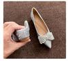 Champagne Rhinestone Floral Wedding Shoes - Women's Autumn Collection with Inner Height Increase