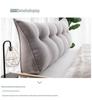 Korean Velvet Nordic Triangle Headboard Cushion: Removable, Washable, Tatami Soft Pack, Lumbar Support, Large Backrest Pillow