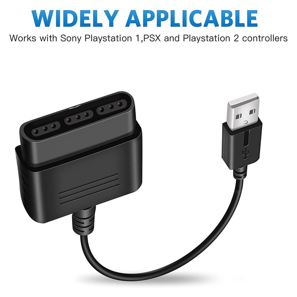 Für PS1/PS2 Dual-Shock Joypad GamePad zu PS3 PC USB Spiele Controller Adapter Konverterkabel ohne Treiber ABS-Material