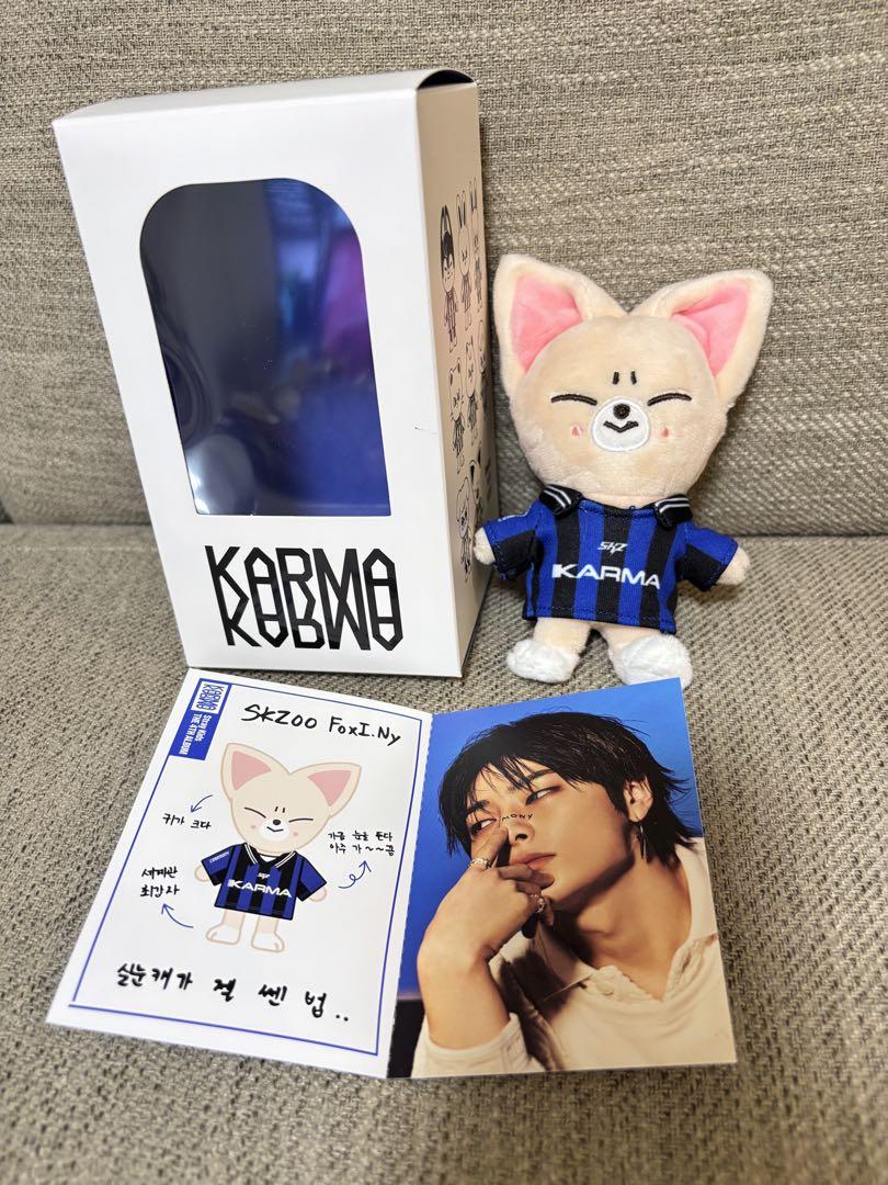 

[USED] Opened Stray Kids KARMA Plush Toy Ien Foxxyny Card