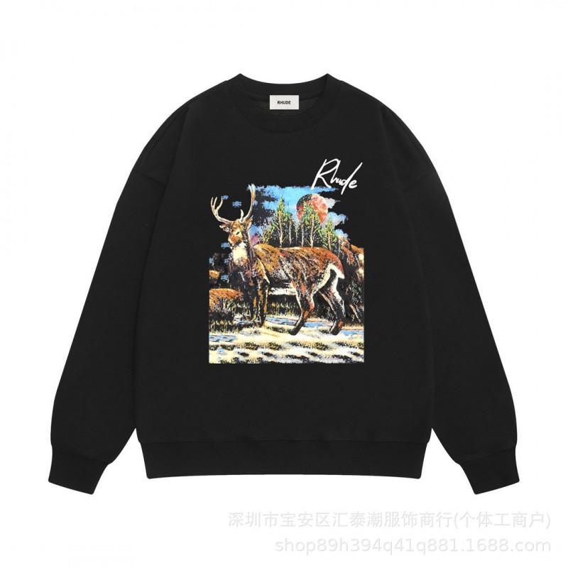 Mens Oversized Cotton Hoodie With Letter Print Streetwear Style Winter Loose Fit Pullover