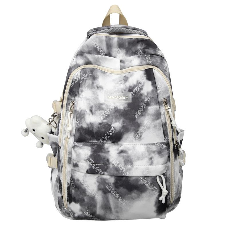 

Fashion new simple casual trend backpack, junior high school students, students, school bags, men s and women s large-capacity backpacks single package