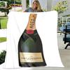 Champagner Moet &; Chandon-Decke, Flanelldecke, Überwurf, warme Decke für Zuhause, Wohnzimmer, Schlafzimmer, Betten, Sofa, Büro, Geschenke