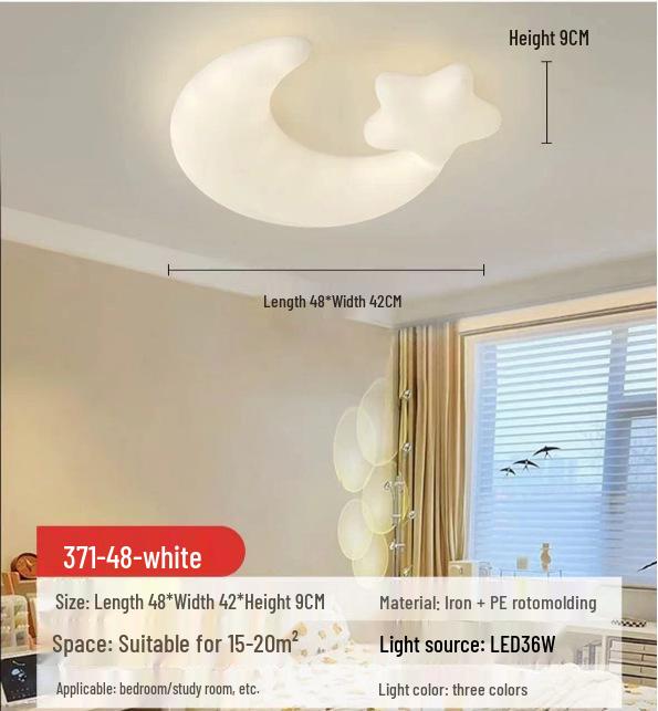 Warm Romantic Solid Wood Flower Ceiling Light for Children's or Master Bedroom