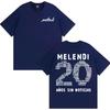 Rapper Melendi 20 Anos Sin Noticias Merch Men's and Women's Fashion Cotton Casual T-shirt