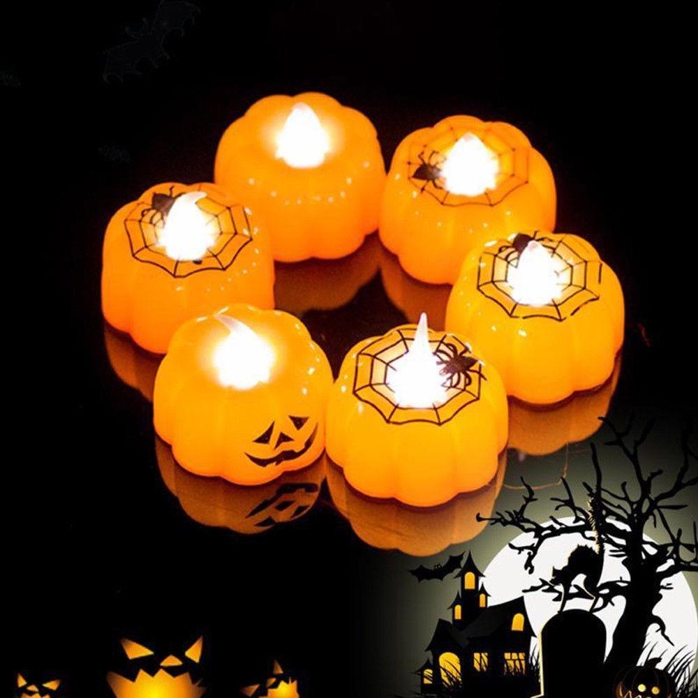 

Хэллоуин Тыква Светодиодные Электронные Свечи День Рождения Праздничная Вечеринка Подарки Украшение