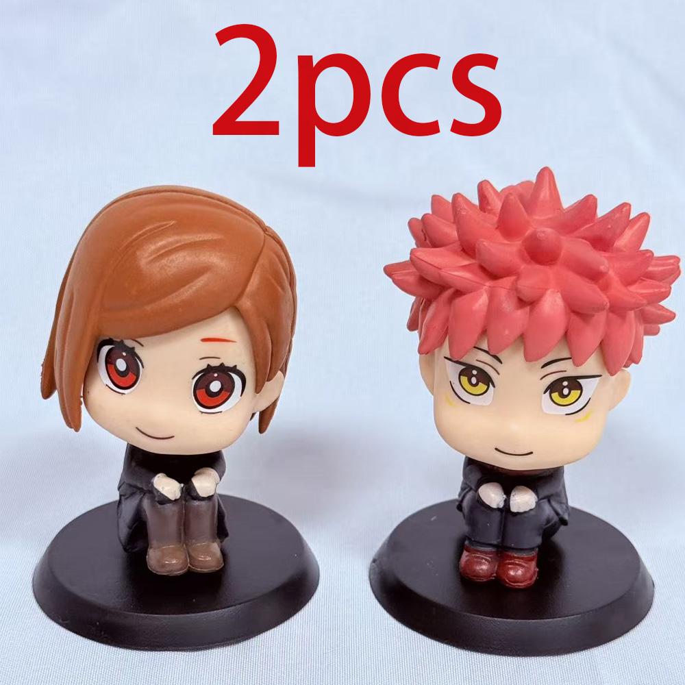 1-5pcsOriginal Jujutsu Kaisen Anime Figure Look Up Kkotsu Yuta Geto Suguru Anime Figure Q Version Cute Model Toys