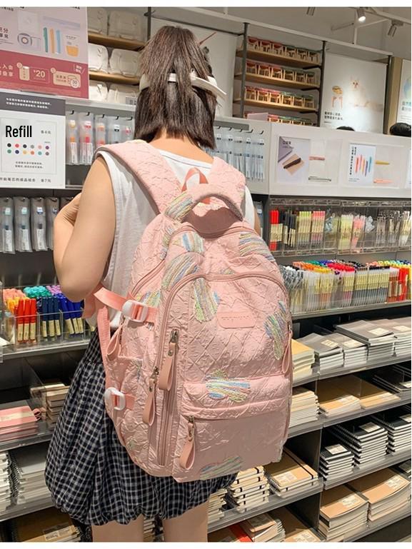 High-Capacity Soft Girl Japanese-Style College Backpack