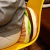 40x40cm Squishy Down Cotton Hamburger Plush Pillow Ultra Soft Stuffed Food Plushie Back Support Head Nap Pillow Gift