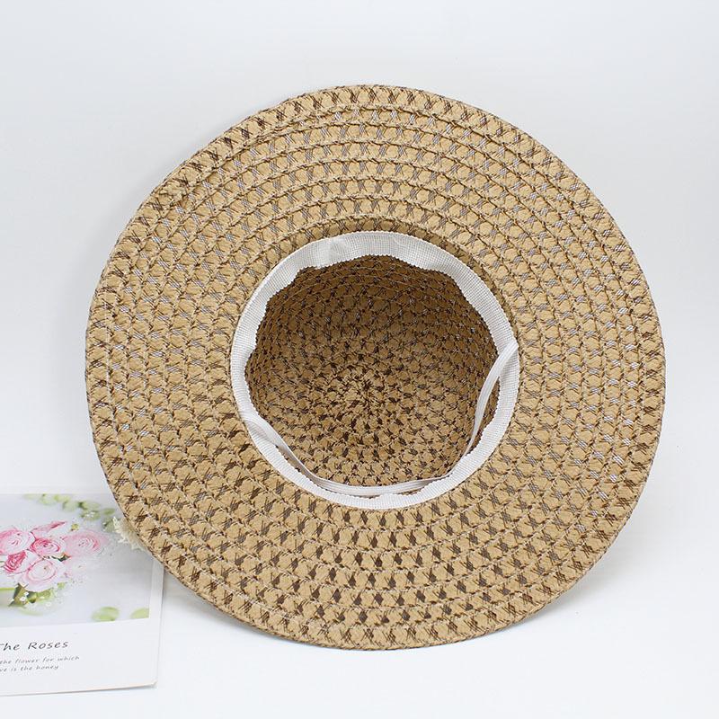 Parent-Child Sun Hat, Outdoor Sun Hat, Straw Hat, Women'S, Lace Big-Brimmed Straw Hat.