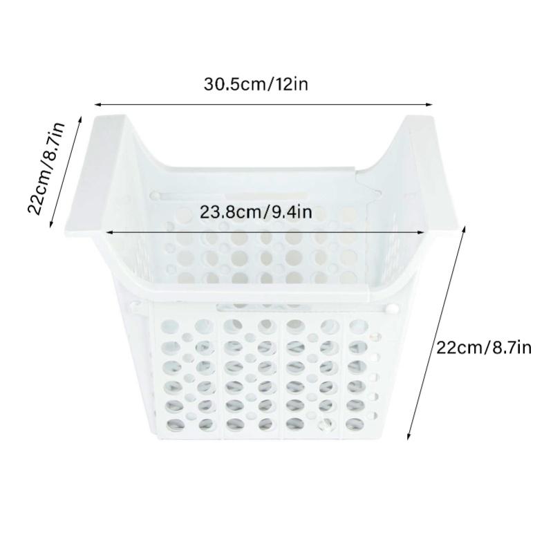 Versatile Deep Freezer Basket, Premium PP Chest Freezer Organizer Bin, Expandable And Heavy Load With Handle, For Kitchen Storag