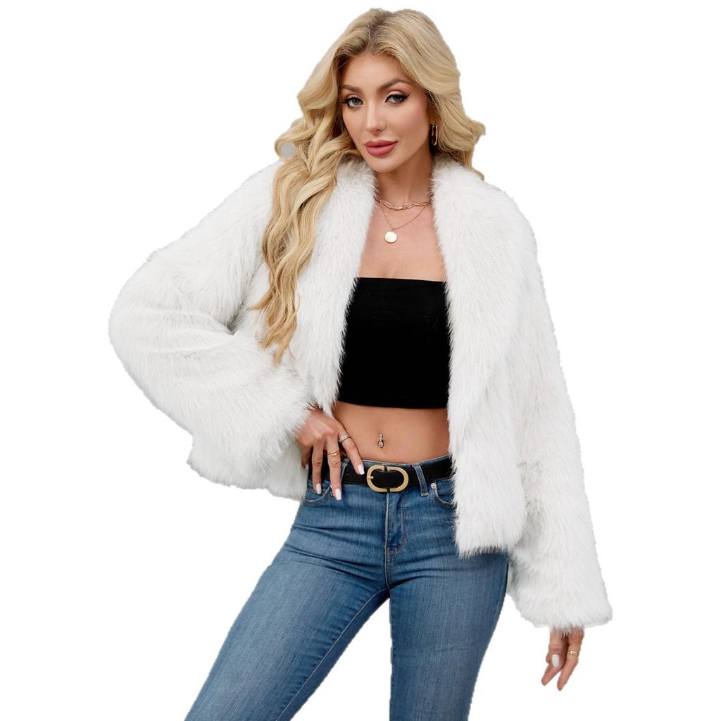 Women's clothing hot-selling T new imitation fur jacket plush warm