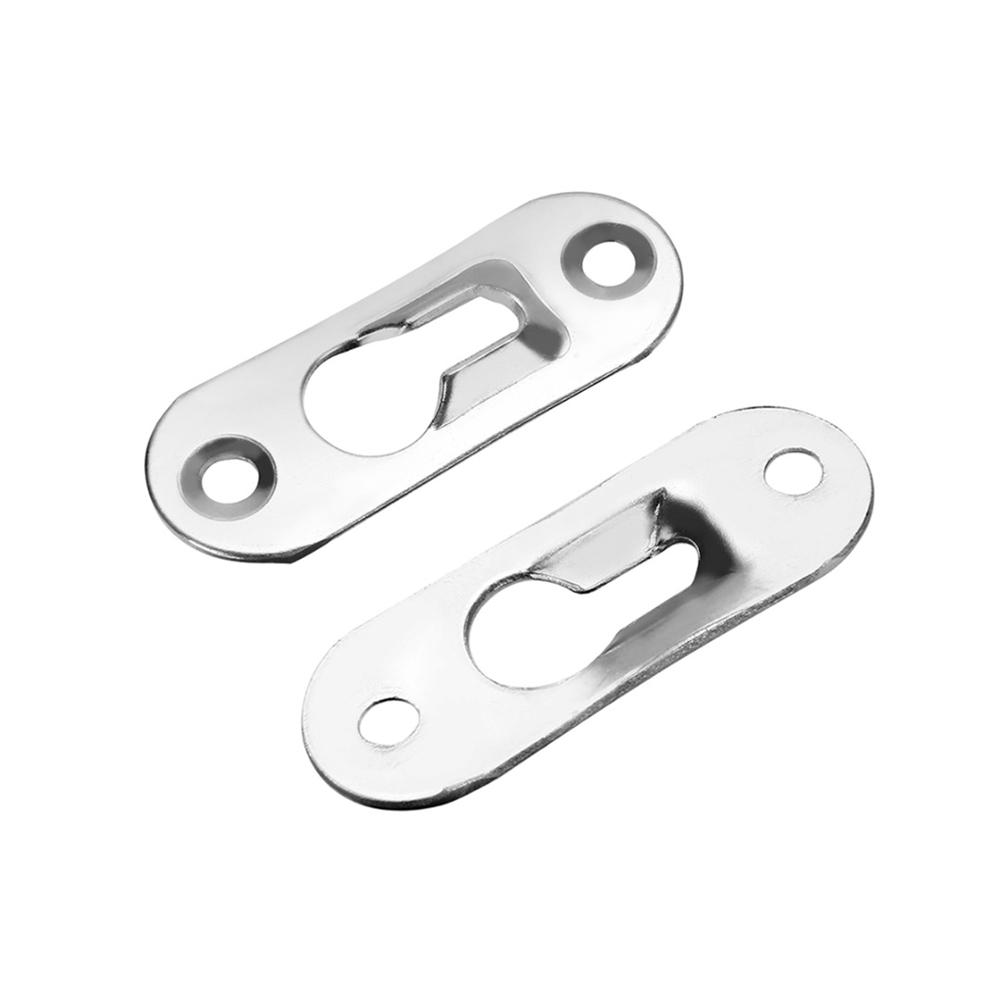 Metal 44mmX16mm Cabinet Photo Painting Shelfs Fixing Home Decor Picture Hanger Fasteners Frame Hook