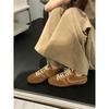 2025 Autumn Leather Forrest Gump Shoes Casual Versatile Sports Shoes Retro Lace-up Niche Low-top Inner Zengde Training Shoes Women