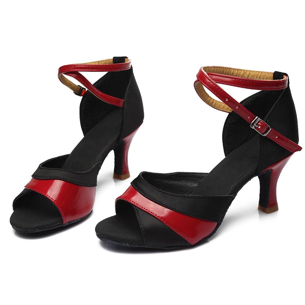 Damen Gesellschaftstanzschuhe Latein Tango Schuhe Hohe Absätze 7CM