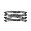 4PCS Car Bagde Wheel Hub Rims Stickers For Mercedes Benz AMG GLC X253 A200 260I W206 W447 W213 W220 S500 W106 CLA W140 W168 W211  ad1
